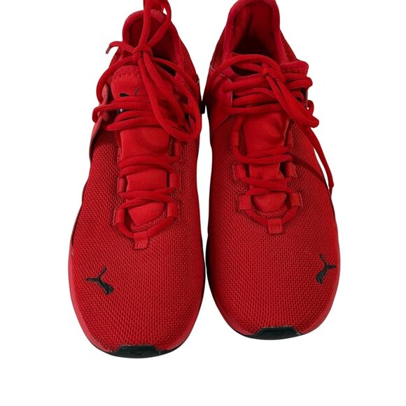 Puma Electron 2.0 Sneaker Red Black Men's 7.5 Mesh Athletic shoe - Picture 1 of 11